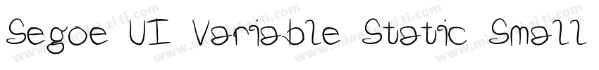 Segoe UI Variable Static Small Bol字体转换